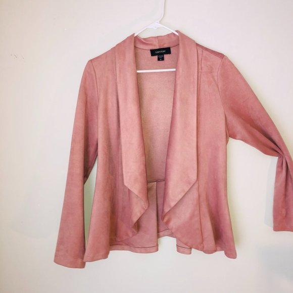 Pink faux suede jacket - Picture 1 of 9